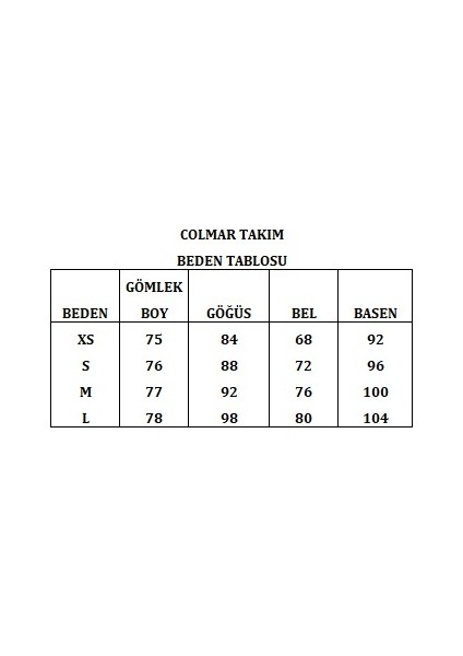 Colmar Gömlek Büstiyer Şort Takım