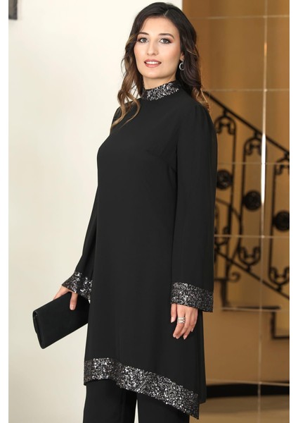 Umay Şifon Tesettür Takım Siyah fiyatları