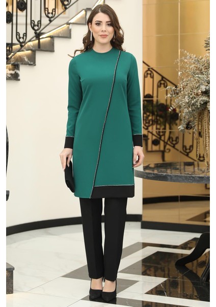 Gözde Tesettür Takım Zümrüt