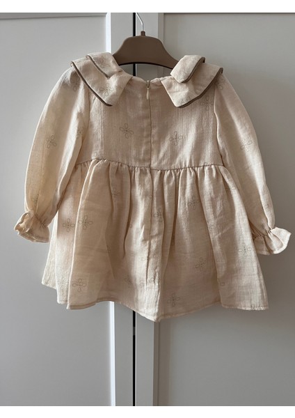 Lily Çift Yaka Müslin Çocuk Elbise fiyatları