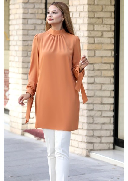 Esila Tesettür Tunik Camel