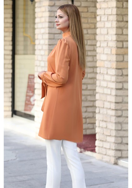 Esila Tesettür Tunik Camel modelleri