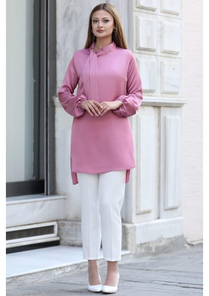 Trend Tesettür Tunik Gülkurusu