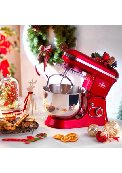 Kırmızı 5l Stand Mikser, Güçlü ve Şık Mutfak Arkadaşı