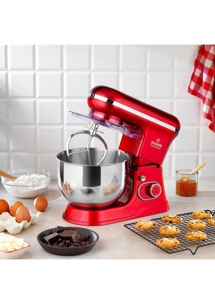 Kırmızı 5l Stand Mikser, Güçlü ve Şık Mutfak Arkadaşı fiyatları