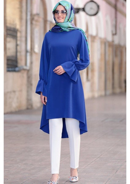 Eflin Tesettür Tunik Saks