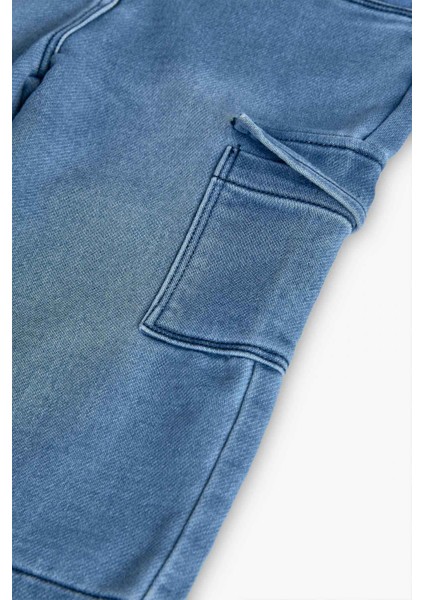 Kız Çocuk Kargo Cepli Denim Pantolon indirimleri