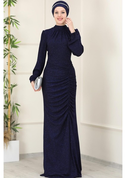 Rüya Tesettür Abiye Lacivert