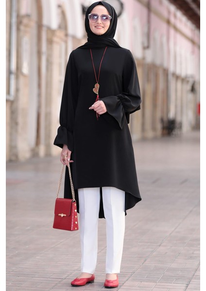 Eflin Tesettür Tunik Siyah
