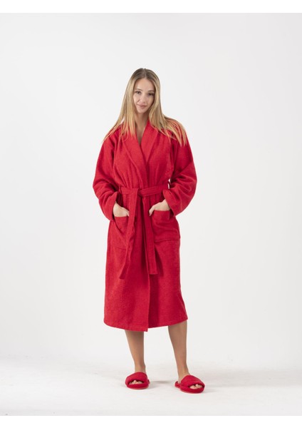 Cottonverse 3'lü Bornoz Seti - %100 Pamuk Bornoz , Saç Bonesi , Saç Bandı Unısex