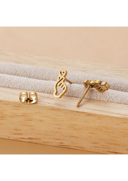 Paslanmaz Çelik Minimalist Günlük Küpe-Anneler Günü, Anneler Günü Hediyesi modelleri