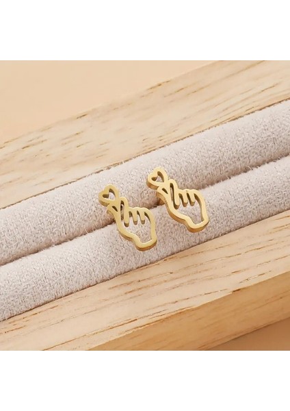 Paslanmaz Çelik Minimalist Günlük Küpe-Anneler Günü, Anneler Günü Hediyesi fırsatları