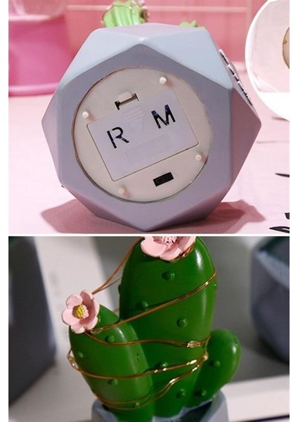 Buffer® LED Işıklı Kaktüs Biblo Ev Dekorasyon ve Hediyelik Eşya LED Aydınlatma