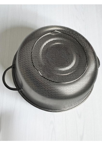 Çelik Kulplu Süzgeç - Çapı 23,7 cm Paslanmaz ve Kararmaz fırsatları