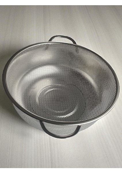 Çelik Kulplu Süzgeç - Çapı 23,7 cm Paslanmaz ve Kararmaz indirimleri