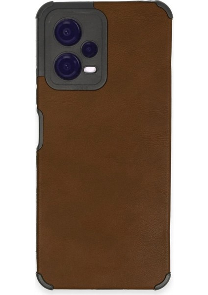 Xiaomi Redmi Note 12 5g Kılıf Loop Deri Silikon - Kahverengi