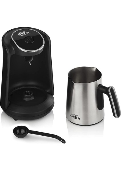 Minio Pro Çelik Cezveli Kahve Makinesi, Krom, Hediye Kahve Seti fırsatları