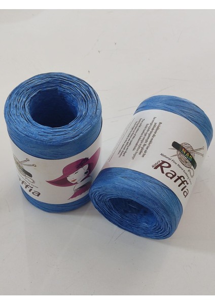 Rafya Ip | Yumuşak Doğal Bambu Lifinden | Çanta ve Hobi Ipi | 90-100 gr | Renk: D24-2 Adet