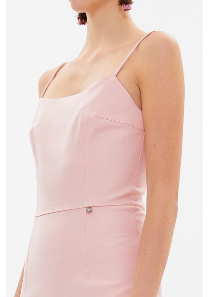 Pembe Askılı Mini Elbise 93124 modelleri