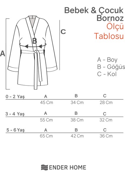 Mini Safari Bebek & Çocuk Kapşonlu Bornoz – %100 Pamuk, Unisex