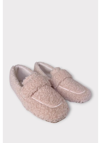 Ultra Yumuşak Peluş Ses Yapmaz Hafif Taban Ev Babeti Kadın Panduf Pudra modelleri