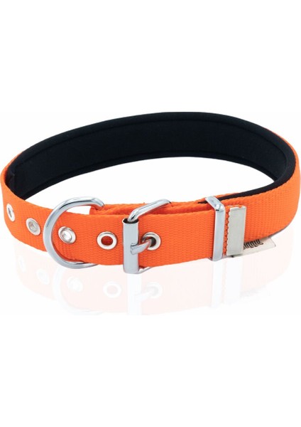 Doggie Konfor Dokuma Boyun Tasması Turuncu 2.5*37-45 cm (DSBT-2510 M)