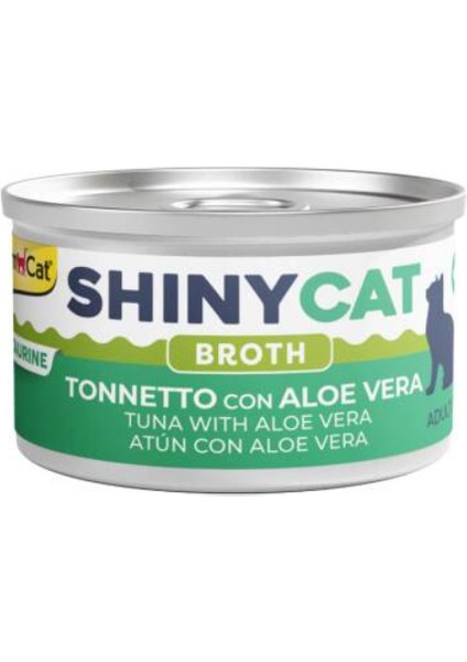 Shinycat Sos Içinde Aloe Veralı Ton Balığı Kedi Konserve Maması 70 gr
