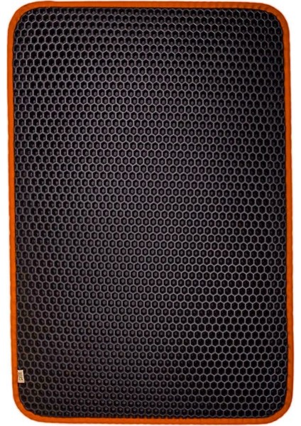 Altıgen Kum Toplayıcı Fonksiyonel Kedi Paspası Turuncu 50*75 cm