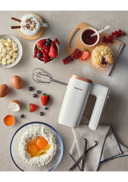 El Mikseri 500W Beyaz-Bakır, Pratik ve Güçlü El Mikseri