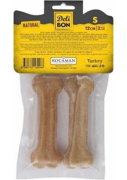 Deri Pres Kemik Köpek Ödülü Naturel 12 cm (2'li) fiyatları