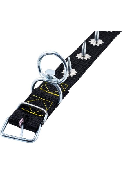 Dokuma Çivili Köpek Boyun Tasması - 4*70 cm - Siyah modelleri