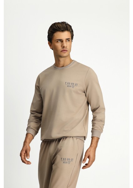 Bisiklet Yaka Regular Fit Sweatshirt