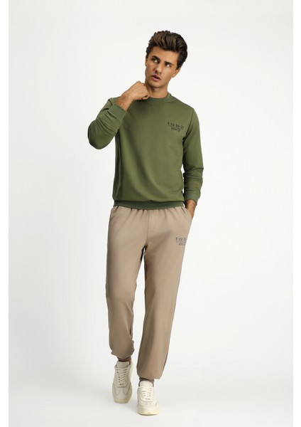 Bisiklet Yaka Regular Fit Sweatshirt indirimleri