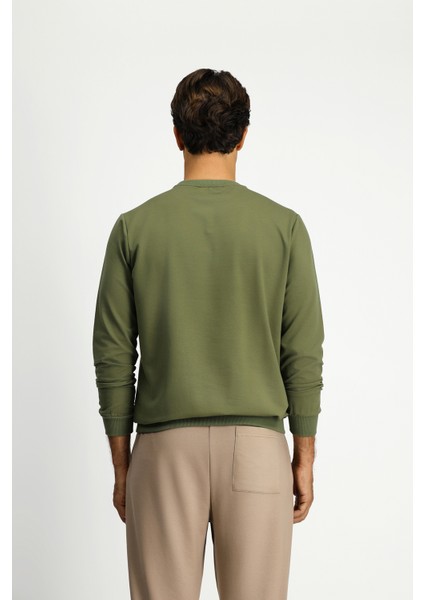 Bisiklet Yaka Regular Fit Sweatshirt