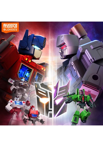 [stokta Mevcut] Blokees Transformers Parlayan Versiyon Faz 1-2 Optimus Prime Sideswipe Soundwave ve Megatron 10CM Montaj Oyuncakları (Yurt Dışından) fiyatları