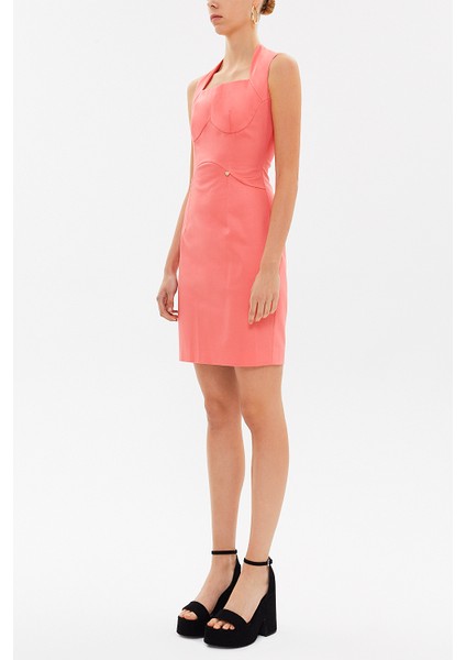 Mercan Dar Kesim Mini Elbise 91170