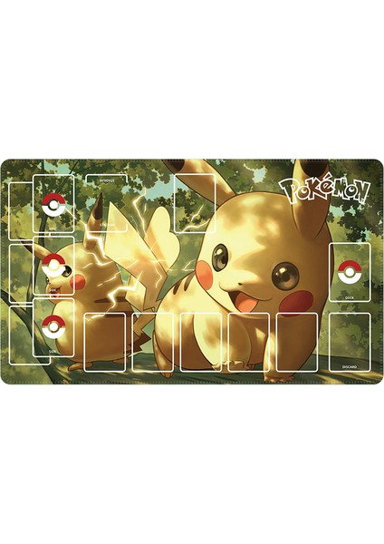 60X35CM Yeni Karikatür Pokemon Bulbasaur Lucario Ptcg Savaş Kart Masası Mat Pikachu Serin Tek Oyuncu Savaş Kurulu Oyun Halısı Hediye (Yurt Dışından) modelleri