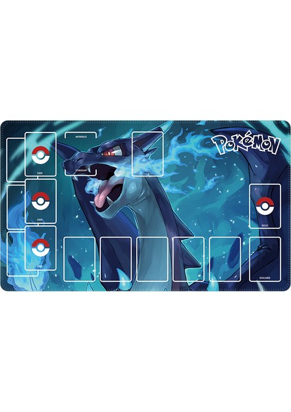 60X35CM Yeni Karikatür Pokemon Bulbasaur Lucario Ptcg Savaş Kart Masası Mat Pikachu Serin Tek Oyuncu Savaş Kurulu Oyun Halısı Hediye (Yurt Dışından) fırsatları