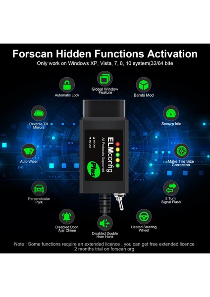 Ford Forscan Için USB Obd2 V1.5 Anahtarı ile CH340 PIC18F25K80 Çip Forscan Focccus Hs Can ve Ms Can Araç Teşhis Aracı (Yurt Dışından) fırsatları