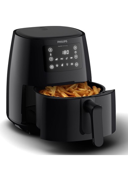 3000 Serisi L Airfryer, 0.8kg, 4.1l, Siyah, 2000 W, Yağ Azaltıcı, HD9243/90
