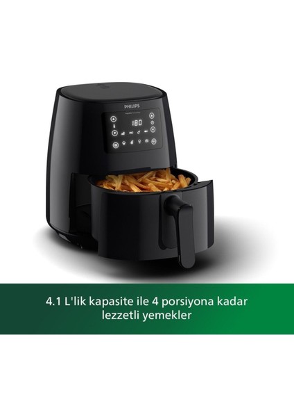 3000 Serisi L Airfryer, 0.8kg, 4.1l, Siyah, 2000 W, Yağ Azaltıcı, HD9243/90 modelleri
