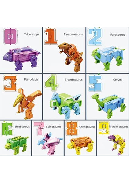 20 Adet Araya Numarası Robotlar Dönüşüm Dinozor Oyuncaklar Action Figure Deformasyon Oyuncak Boy Bebek Çocuk Yürümeye Başlayan Yapı Taşı Için (Yurt Dışından) fiyatları