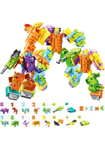 20 Adet Araya Numarası Robotlar Dönüşüm Dinozor Oyuncaklar Action Figure Deformasyon Oyuncak Boy Bebek Çocuk Yürümeye Başlayan Yapı Taşı Için (Yurt Dışından) fırsatları