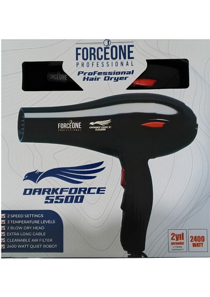 Güçlü ve Profesyonel 2400W Fön Makinesi, Şık Siyah Tasarım, Yüksek Performans fiyatları