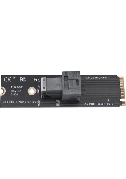 M.2 Nvme To U.2 Converter Card M.2 Nvme M.2 Pcıe To SFF8643 Hard Disk Adapter Card Support 2230/2242/2260/2280 SSD (Yurt Dışından)