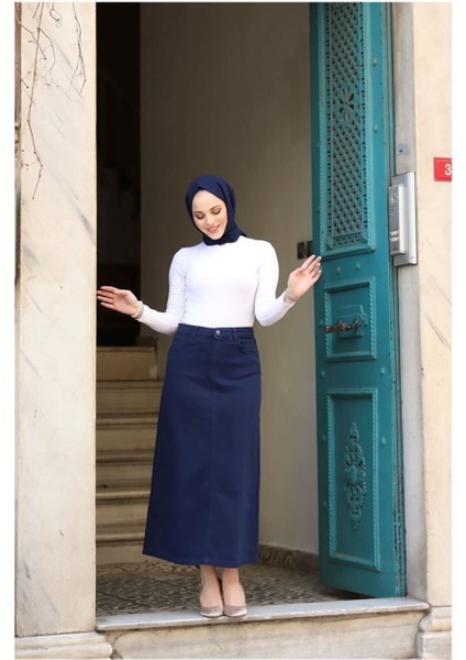 Tesettür Etek Lacivert indirimleri