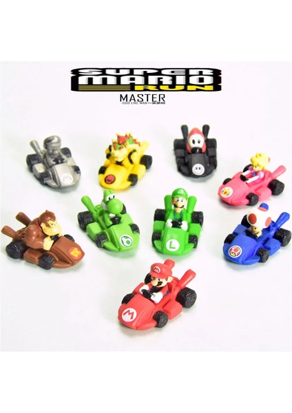 Mini Süper Bros Araba Modeli Karikatür Araç Yoshi Luigi Şeftali Eylem Şekilli Kalıp Oyuncak Araba Kart Yarış Modeli Süs Hayranları Için (Yurt Dışından) fiyatları