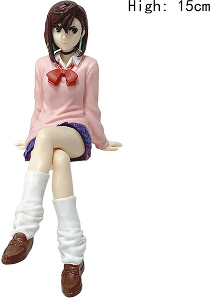 New Anime Dandadan Ayase Momo Shiratori Aira Sitting Posture S.h.figuarts Transformed Assembly Pvc Model Toy Action Figures Gift (Yurt Dışından)