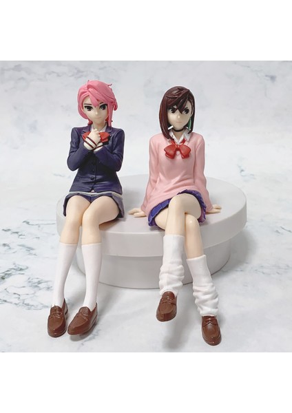 New Anime Dandadan Ayase Momo Shiratori Aira Sitting Posture S.h.figuarts Transformed Assembly Pvc Model Toy Action Figures Gift (Yurt Dışından) modelleri