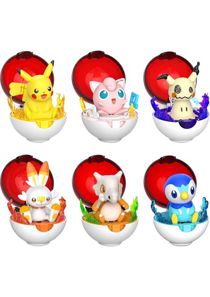 Pokemon Şekil 6 Stilleri Dönüşüm Pokeball Pikachu Piplup Scorbunny Ölçeklenebilir Anime Figürü Bebek Modeli Çocuk Doğum Günü Hediyeleri (Yurt Dışından) fiyatları